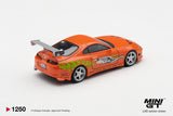 (Pre-Order) 1:64 Brian's Toyota Supra -- Orange -- Mini GT: Fast & Furious