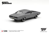 (Pre-Order) 1:64 Dom's Dodge Charger "Fast Five" -- Grey -- Mini GT: Fast & Furious