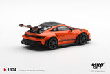 (Pre-Order) 1:64 Porsche 911 (992) GT3 RS Weissach Package -- Gulf Orange -- Mini GT MGT01304