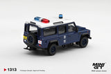 (Pre-Order) 1:64 Royal HK Police Tai Po District -- Land Rover Defender 110 -- Mini GT MGT01313