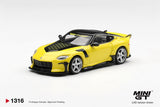 (Pre-Order) 1:64 Nissan Z VeilSide FFZ400 -- Ikazuchi Yellow -- Mini GT MGT01316