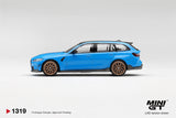 (Pre-Order) 1:64 BMW M3 (G81) M Performance Touring -- Riviera Blue -- Mini GT MGT01319