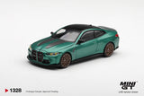 (Pre-Order) 1:64 BMW M4 CS (G82) -- Frozen Isle of Man Green Metallic -- Mini GT MGT01328