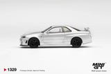 (Pre-Order) 1:64 Nissan Skyline R34 GT-R Z-Tune -- Silver -- Mini GT MGT01329