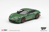 (Pre-Order) 1:64 Porsche 911 (992) GT3 Touring -- Auratium Green -- Mini GT MGT01341