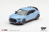 (Pre-Order) 1:64 Hyundai Veloster N -- Performance Blue -- Mini GT MGT01346