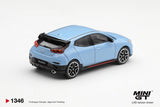 (Pre-Order) 1:64 Hyundai Veloster N -- Performance Blue -- Mini GT MGT01346