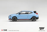 (Pre-Order) 1:64 Hyundai Veloster N -- Performance Blue -- Mini GT MGT01346