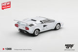 (Pre-Order) 1:64 Lamborghini Countach LP500S -- White -- Mini GT MGT01366