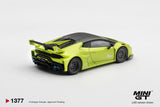 (Pre-Order) 1:64 Lamborghini Huracan LB-WORKS -- Lime Metallic -- Mini GT MGT01377