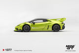 (Pre-Order) 1:64 Lamborghini Huracan LB-WORKS -- Lime Metallic -- Mini GT MGT01377