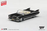 (Pre-Order) 1:64 1959 Cadillac Eldorado Biarritz -- Black -- Mini GT MGT01379