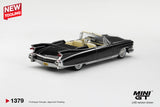 (Pre-Order) 1:64 1959 Cadillac Eldorado Biarritz -- Black -- Mini GT MGT01379