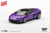 (Pre-Order) 1:64 Lamborghini Temerario -- Viola Pasifae (Purple) -- Mini GT MGT01394