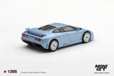 (Pre-Order) 1:64 Bugatti EB110 GT -- Metallic Blue -- Mondial de l'Automobile 1992 -- Mini GT MGT01395