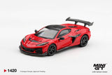 (Pre-Order) 1:64 Chevrolet Corvette (C8) ZR1 -- Torch Red -- Mini GT MGT01420