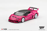 (Pre-Order) 1:64 Lamborghini Huracán GT LB-WORKS -- Ruby Purple -- Mini GT MGT01424