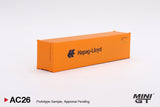 1:64 40' Dry Container "Hapag-Lloyd" -- Mini GT Truck