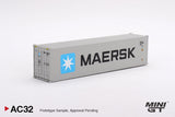 1:64 40' Dry Container "Maersk" -- Mini GT Truck