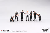 (Pre-Order) 1:64 Figurine Set: NISMO Technician Team -- Mini GT MGTAC35