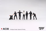 (Pre-Order) 1:64 Figurine Set: NISMO Technician Team -- Mini GT MGTAC35