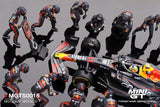 (Pre-Order) 1:64 2023 Sergio Perez -- Japanese GP w/20 Piece Pit Crew Set -- Mini GT F1