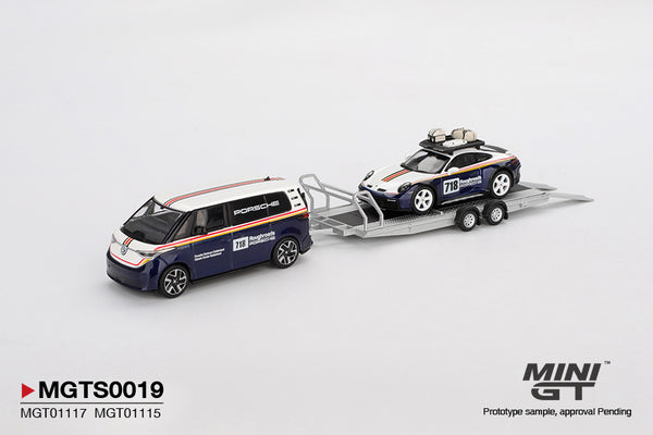 Pre-Order) 1:64 Porsche 911 Dakar #718 Roughroads / Volkswagen ID Set