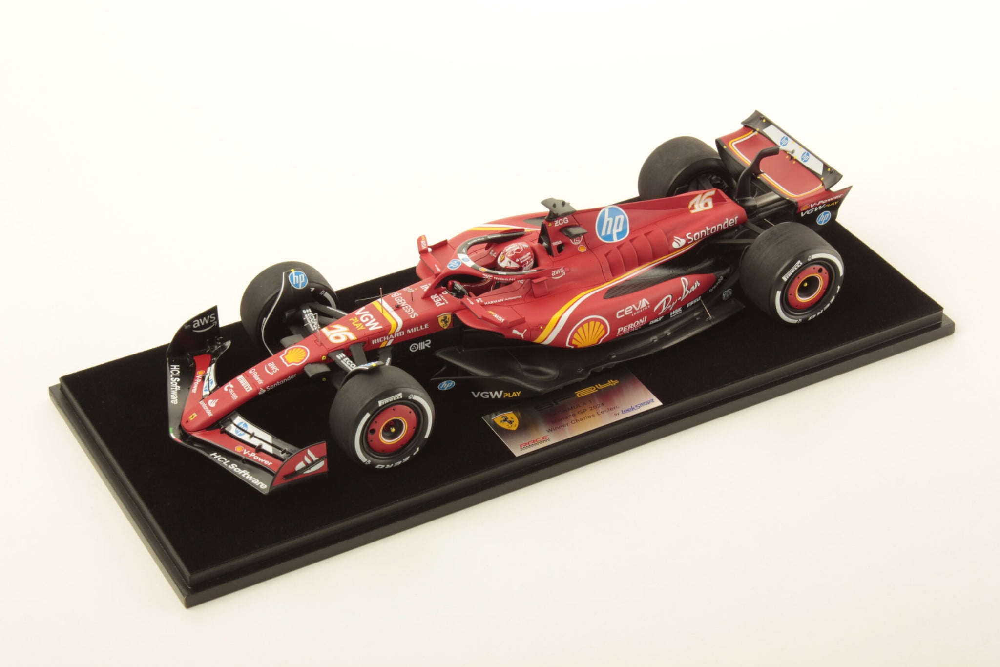 1:18 2024 Charles LeClerc -- Monaco GP Winner -- #16 Ferrari