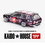 1:64 Datsun KAIDO 510 Wagon -- Hanami V3 Purple -- KaidoHouse x Mini GT KHMG114