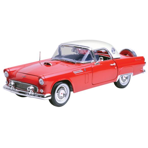 1:18 1956 Ford Thunderbird (Hard Top) -- Red -- MotorMax