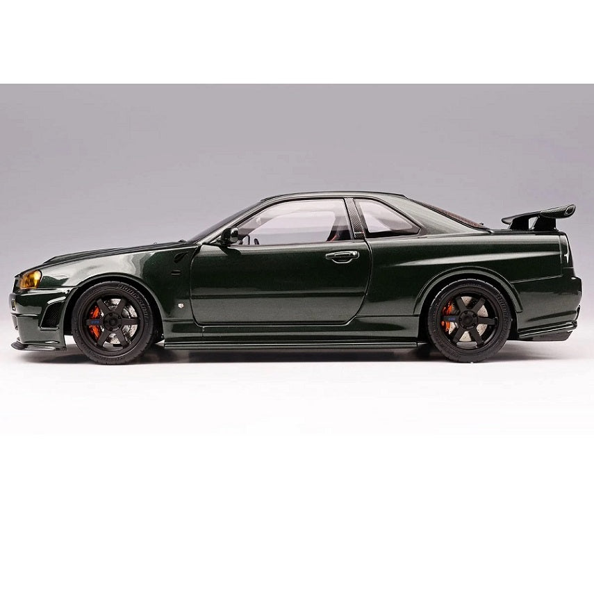 Skyline Gt R R34 Green 1:18 Nissan Skyline GT-R (R34) NISMO Customised -- Dark Green -- Motor