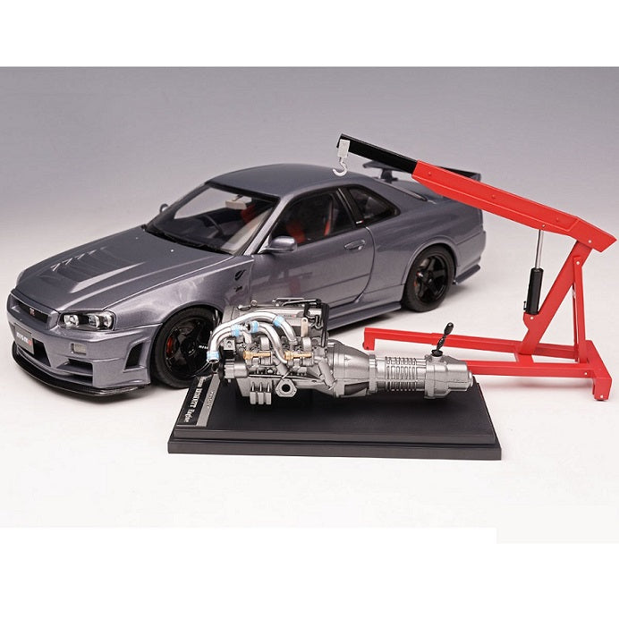 1:18 Nissan Skyline GT-R (R34) NISMO CRS Ver. -- Gun Metallic Grey