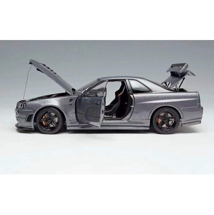 1:18 Nissan Skyline GT-R (R34) NISMO CRS Ver. -- Gun Metallic Grey