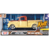 1:24 1942-47 Ford Jailbar Pickup -- Beige / Bronze -- MotorMax: Kult Klassics