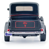 1:24 1937 Ford Pickup -- Black w/Flames -- MotorMax: Kult Klassics