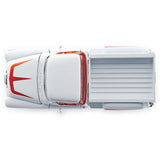 1:24 1955 Chevrolet 3100 Stepside -- White / Orange -- MotorMax: Kult Klassics