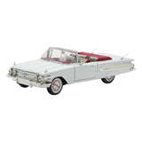 1:18 1960 Chevrolet Impala Convertible -- White -- MotorMax