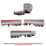 1:50 Sloanebuilt Bogie Axle Dolly -- Red/White -- CNJ Collectibles Truck