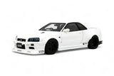 (Pre-Order) 1:18 Nissan Skyline GT-R R34 Widebody by KRC -- White -- Ottomobile