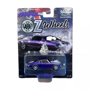 1:64 HANFUL - Purple -- Holden HQ Monaro Burnout Car -- Oz Wheels