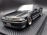(Pre-Order) 1:18 Toyota Mark Ⅱ 2.5 Grande Limited (JZX81) -- Black/Gun Metallic -- Ignition Model IG3859