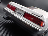 (Pre-Order) 1:18 Toyota Mark Ⅱ 2.5 GT Twin Turbo (JZX81) -- Pearl White / Silver -- Ignition Model IG3856