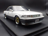 (Pre-Order) 1:18 Toyota Mark Ⅱ 2.5 GT Twin Turbo (JZX81) -- Pearl White / Silver -- Ignition Model IG3856