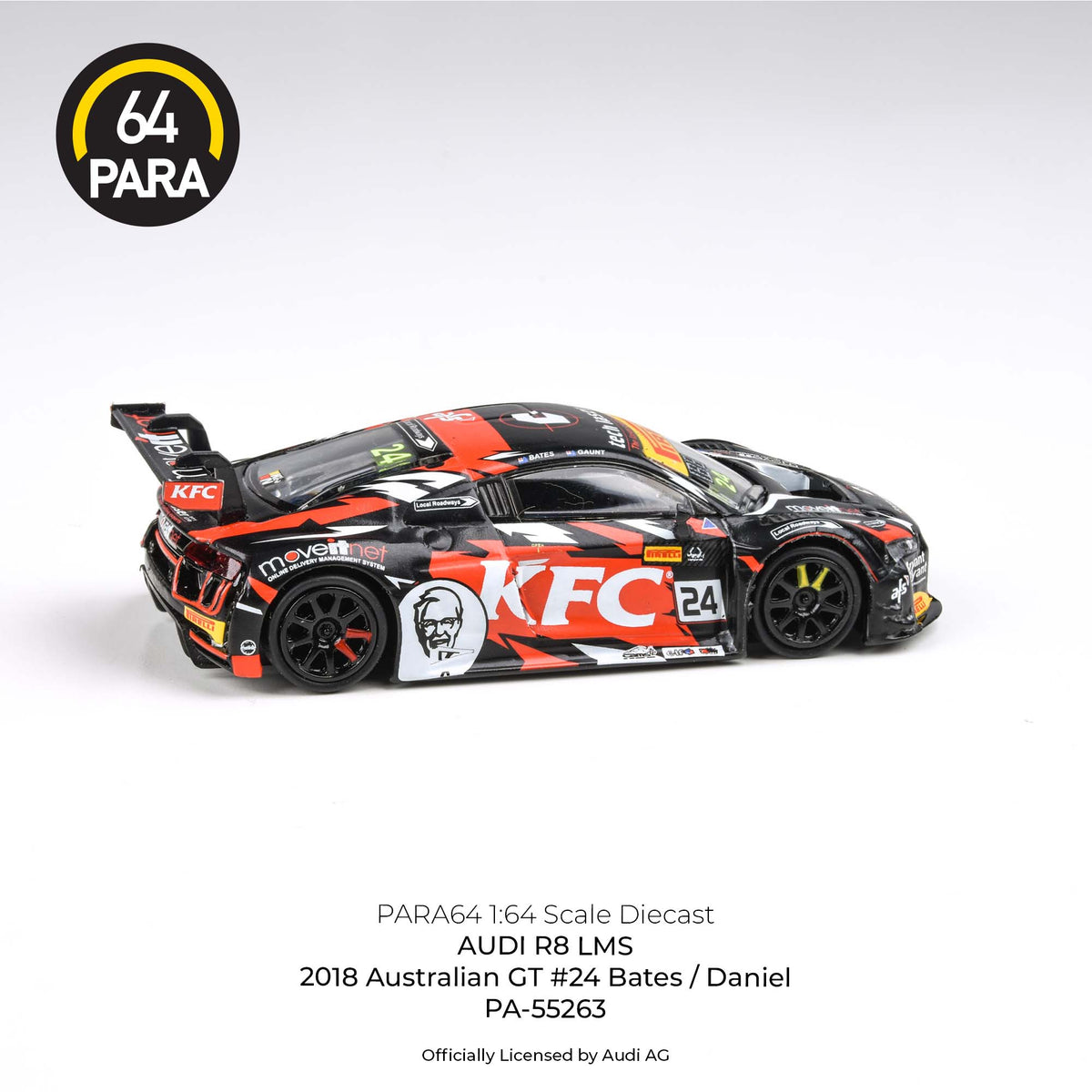 1:64 2018 Australian GT Championship -- #24 KFC Audi R8 LMS -- PARA64