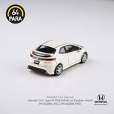 1:64 Honda Civic Type R (FN2 Euro) -- White w/Carbon Hood -- PARA64