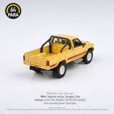 1:64 Toyota Hilux 1984 Single Cab -- Yellow -- PARA64