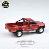 1:64 Toyota Hilux 1984 Single Cab -- Red -- PARA64