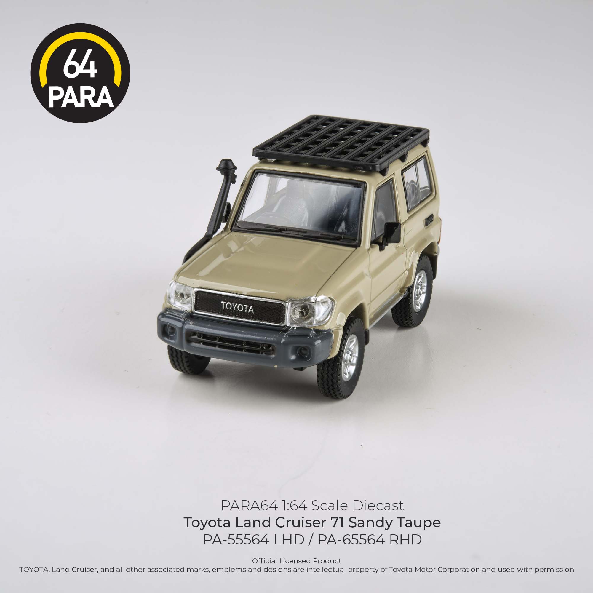 1:64 Toyota Land Cruiser 71 Short Wheel Base 2014 -- Sandy Taupe -- PA