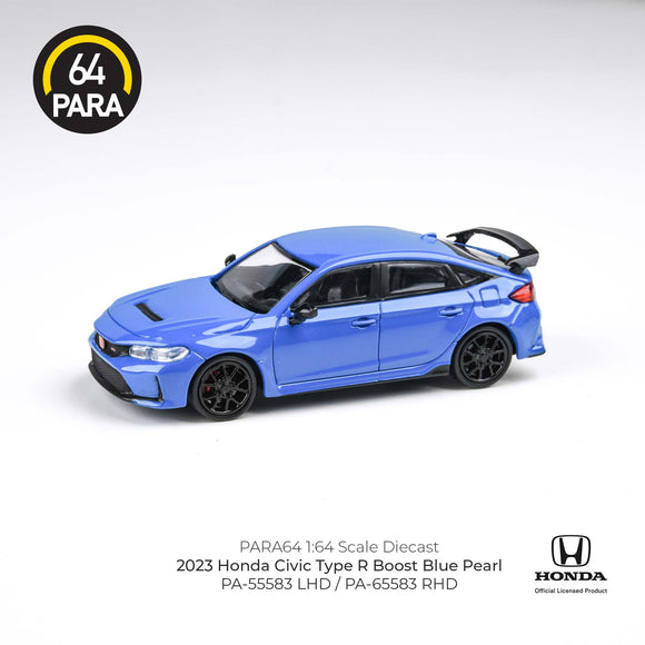 1:64 Honda Civic 2023 Type R FL5 -- Boost Blue Pearl -- PARA64