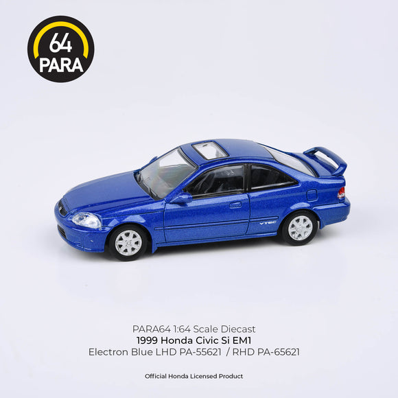 1:64 Honda Civic Si 1999 -- Electron Blue Pearl -- PARA64
